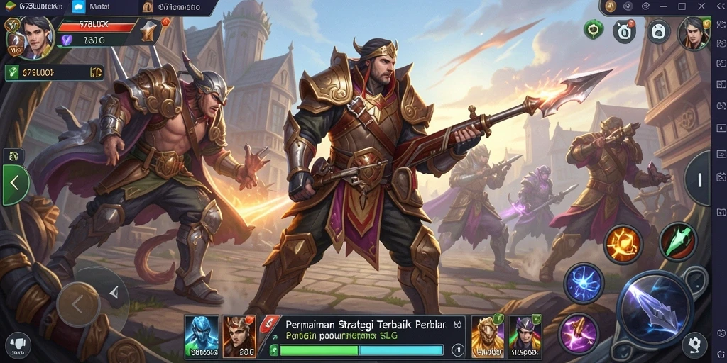 Screenshot gameplay 678LUCK menampilkan pertempuran strategis yang mendebarkan.