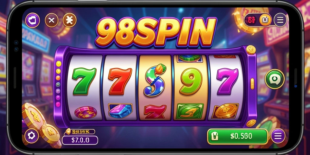Tampilan gameplay menarik dari 98SPIN dengan slot yang beragam.