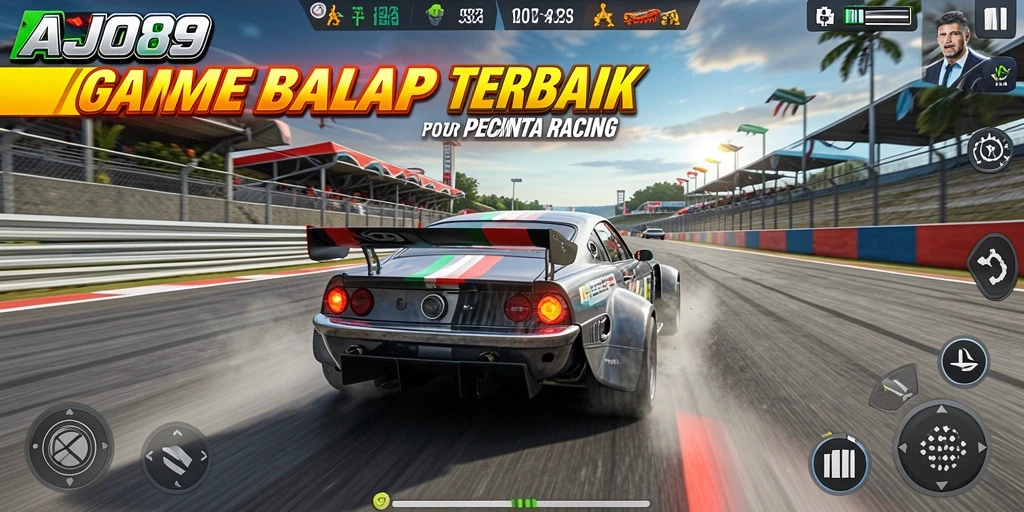 Tampilan aksi balap seru dan menarik dalam AJO89.
