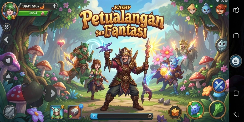 Tampilan gameplay KAKRP menunjukkan petualangan yang mendebarkan.