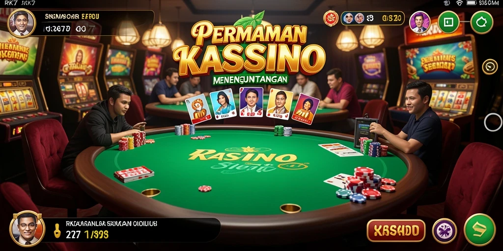 Tampilan menarik RK77 dengan gameplay Kasino yang seru.