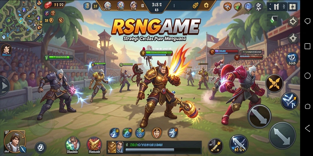 Tampilan menarik dari gameplay RSNGAME yang menonjolkan strategi.