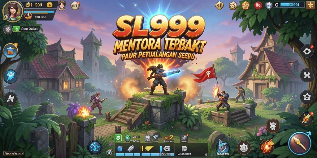 Gameplay menawan SL999 dengan berbagai menara pertahanan yang strategis.