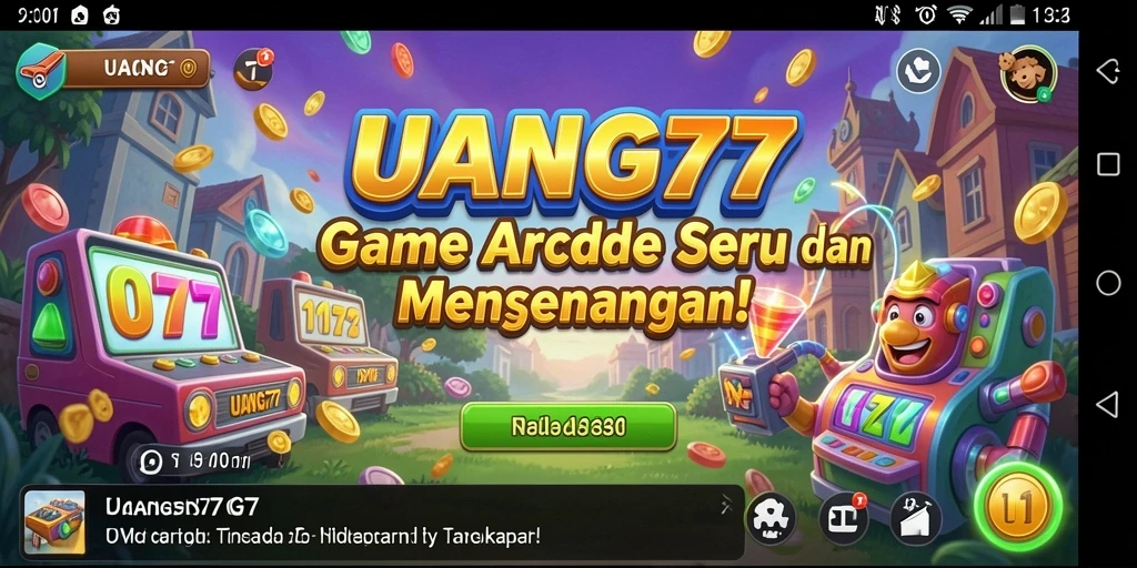 Tampilan gameplay seru di UANG77, penuh tantangan Arcade.