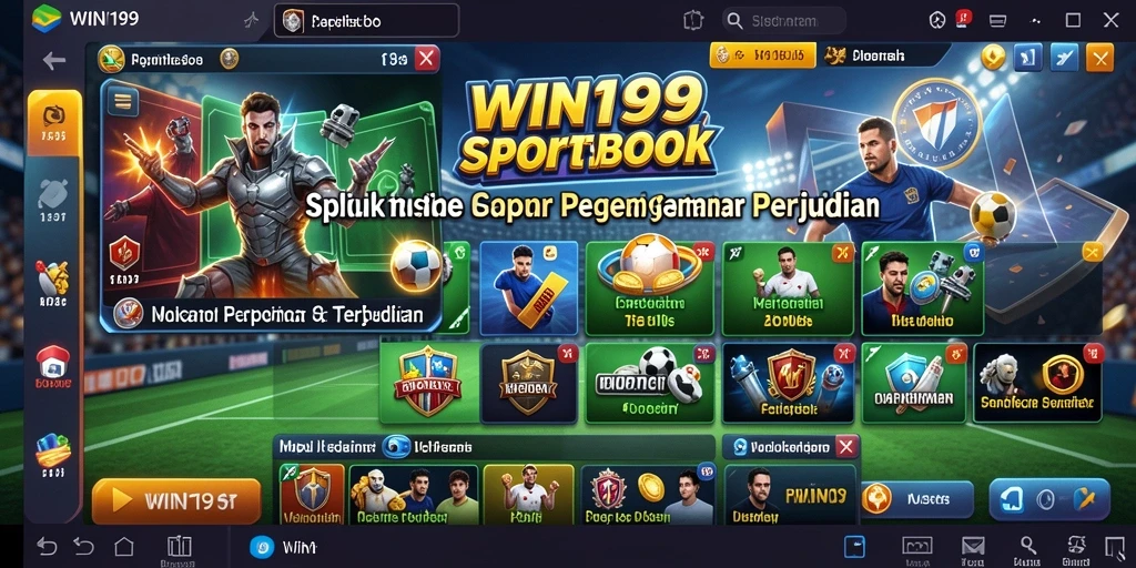 Tampilan gameplay Sportsbook yang menarik dan interaktif di WIN199.