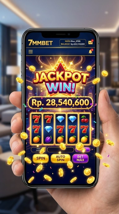 Tampilan antarmuka aplikasi 7mmbet yang modern dan menarik.